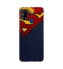 Superman Superhero Mobile Back Case for Samsung Galaxy M31  (Design - 125)