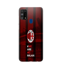 AC Milan Mobile Back Case for Samsung Galaxy M31  (Design - 155)