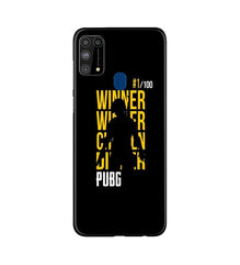 Pubg Winner Winner Mobile Back Case for Samsung Galaxy M31  (Design - 177)
