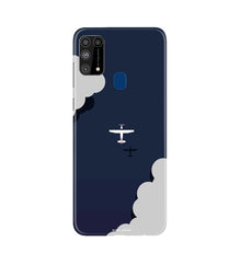 Clouds Plane Mobile Back Case for Samsung Galaxy M31 (Design - 196)
