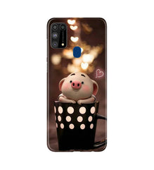 Cute Bunny Mobile Back Case for Samsung Galaxy M31 (Design - 213)