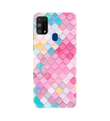 Pink Pattern Mobile Back Case for Samsung Galaxy M31 (Design - 215)