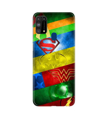 Superheros Logo Mobile Back Case for Samsung Galaxy M31 (Design - 251)