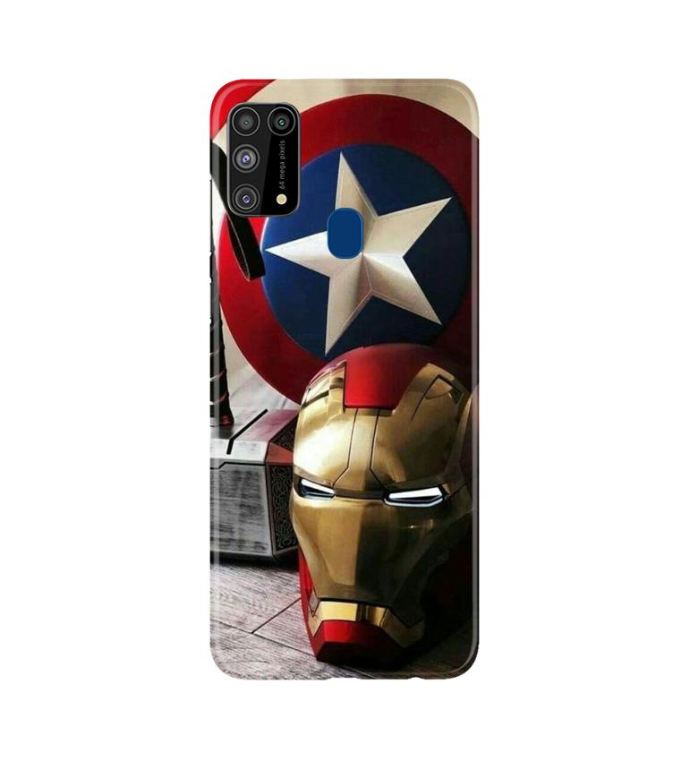Ironman Captain America Mobile Back Case for Samsung Galaxy M31 (Design  254)