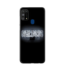 Girl Boss Black Mobile Back Case for Samsung Galaxy M31 (Design - 268)