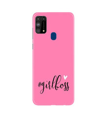 Girl Boss Pink Mobile Back Case for Samsung Galaxy M31 (Design - 269)