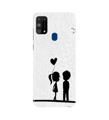 Cute Kid Couple Mobile Back Case for Samsung Galaxy M31 (Design - 283)