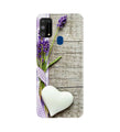 White Heart Case for Samsung Galaxy M31 (Design No. 298)