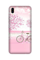 Pink Flowers Cycle Case for Vivo V11 Pro  (Design - 102)