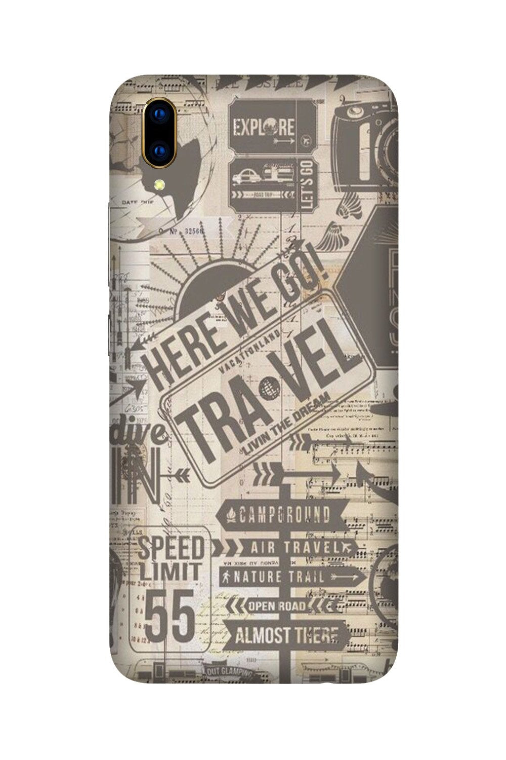 Travel Case for Vivo Nex  (Design - 104)