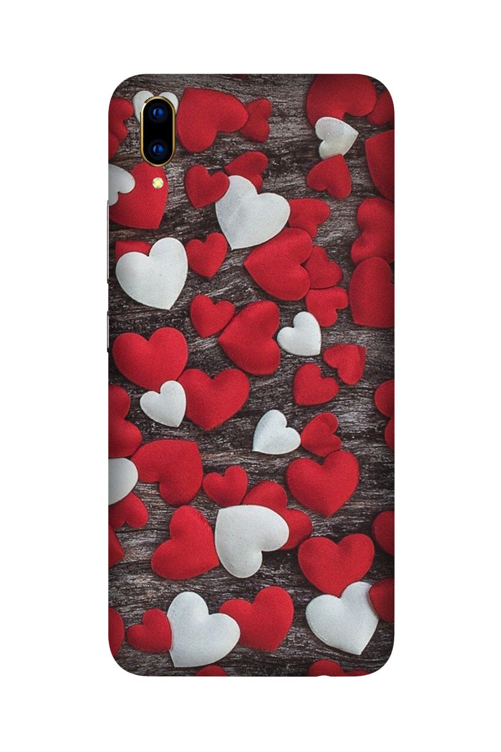 Red White Hearts Case for Vivo V11 Pro(Design - 105)
