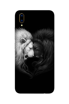 Dark White Lion Case for Vivo V11 Pro  (Design - 140)