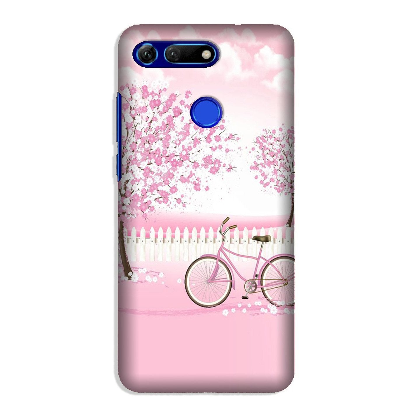 Pink Flowers Cycle Case for Honor View 20(Design - 102)