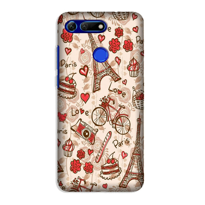 Love Paris Case for Honor View 20  (Design - 103)