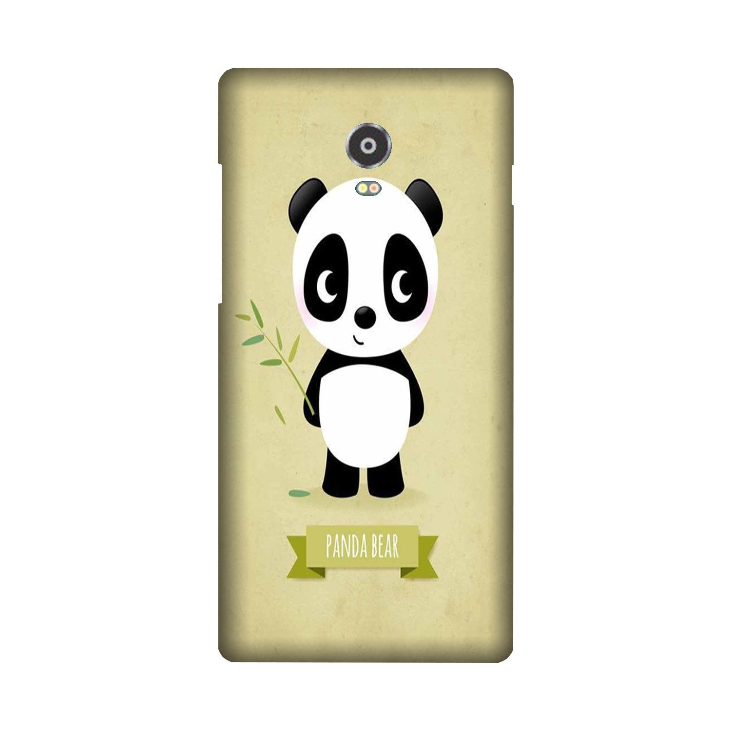Panda Bear Mobile Back Case for Lenovo Vibe P1 (Design - 317)