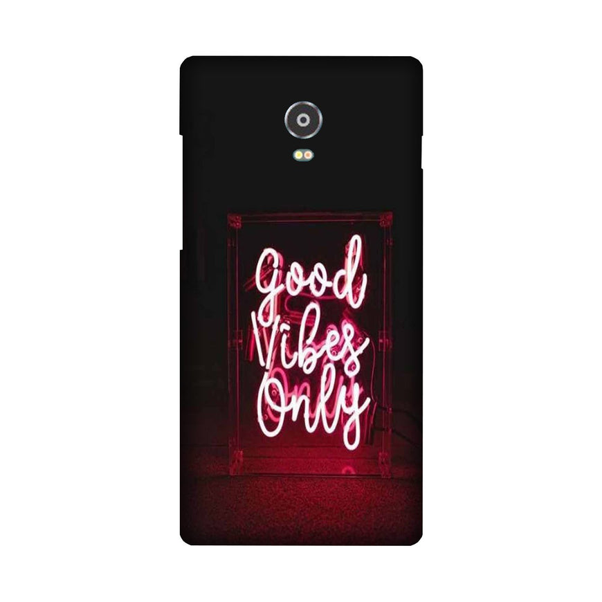 Good Vibes Only Mobile Back Case for Lenovo Vibe P1 (Design - 354)