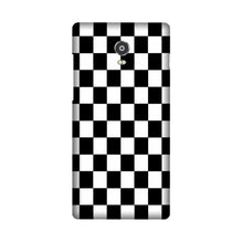 Black White Boxes Mobile Back Case for Lenovo Vibe P1 (Design - 372)