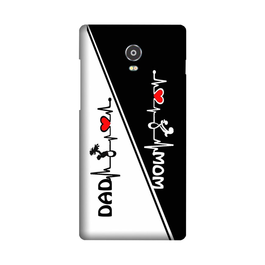 Love Mom Dad Mobile Back Case for Lenovo Vibe P1 (Design - 385)