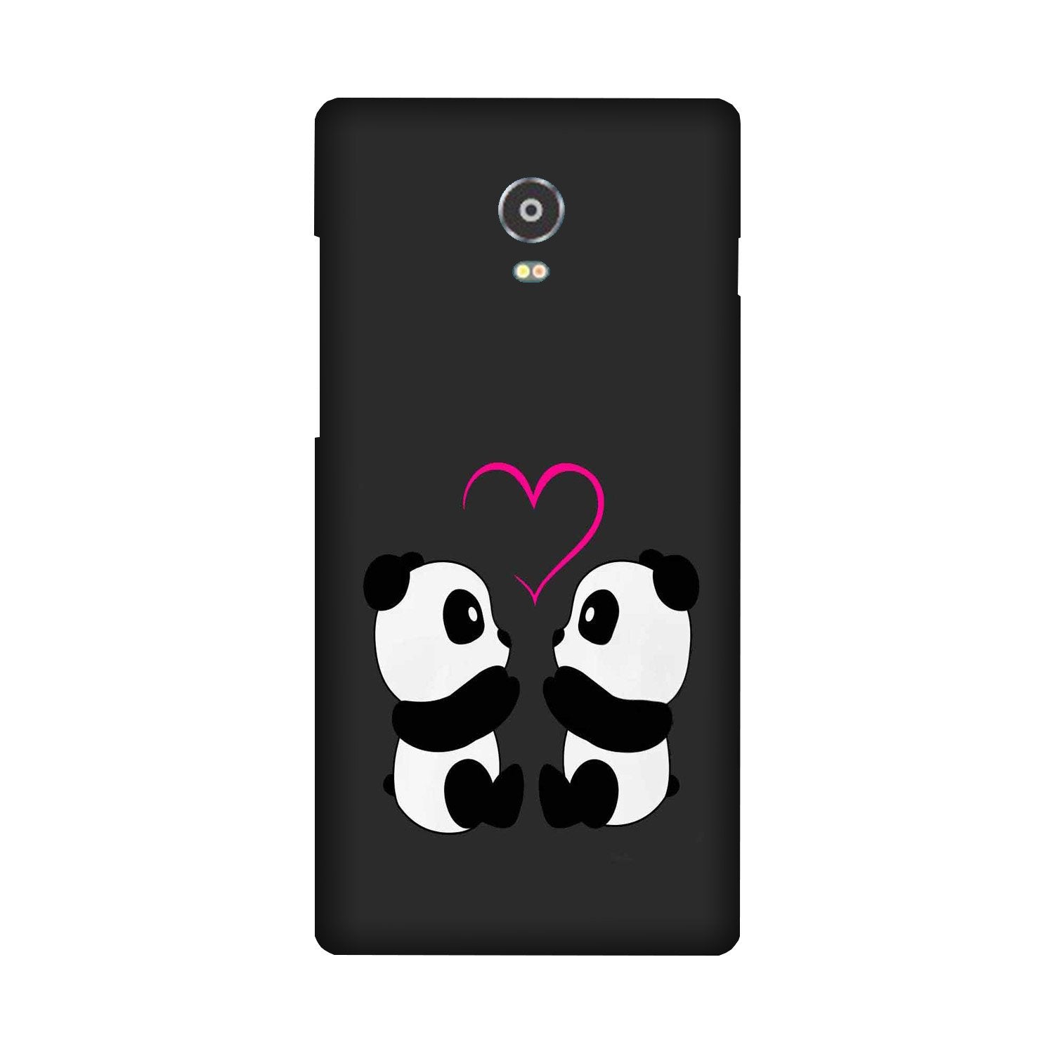Panda Love Mobile Back Case for Lenovo Vibe P1 (Design - 398)