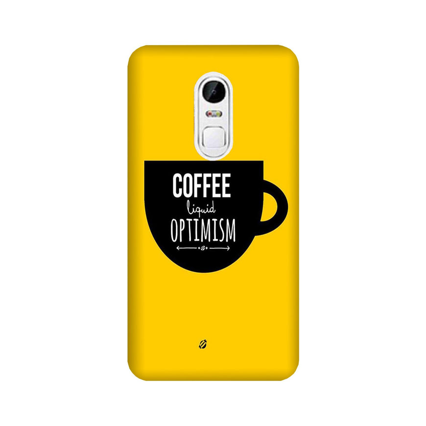 Coffee Optimism Mobile Back Case for Lenovo Vibe X3 (Design - 353)