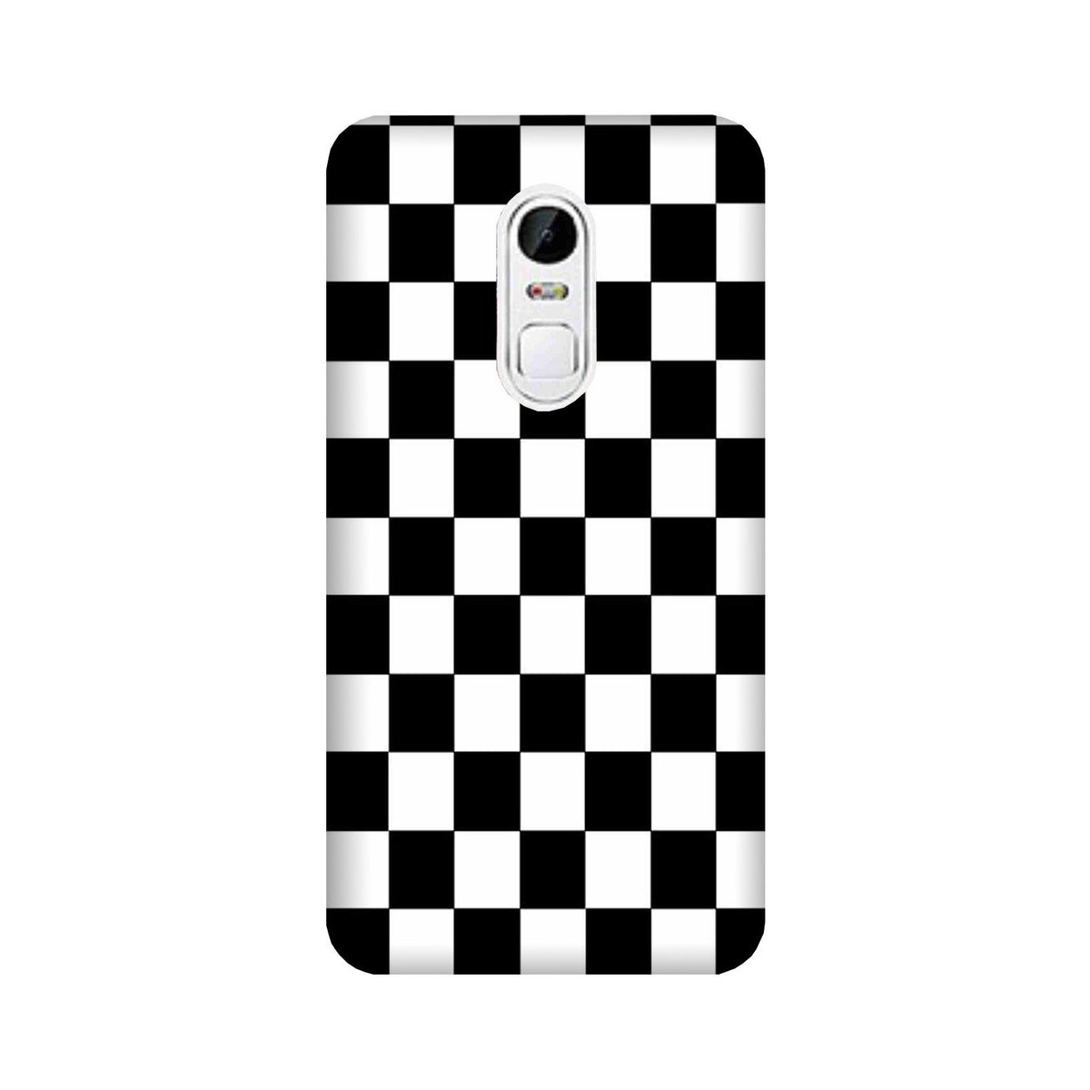 Black White Boxes Mobile Back Case for Lenovo Vibe X3 (Design - 372)
