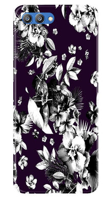white flowers Mobile Back Case for Honor View 10 (Design - 7)