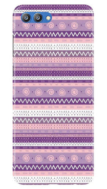 Zigzag line pattern3 Mobile Back Case for Honor View 10 (Design - 11)