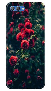 Red Rose Mobile Back Case for Honor View 10 (Design - 66)