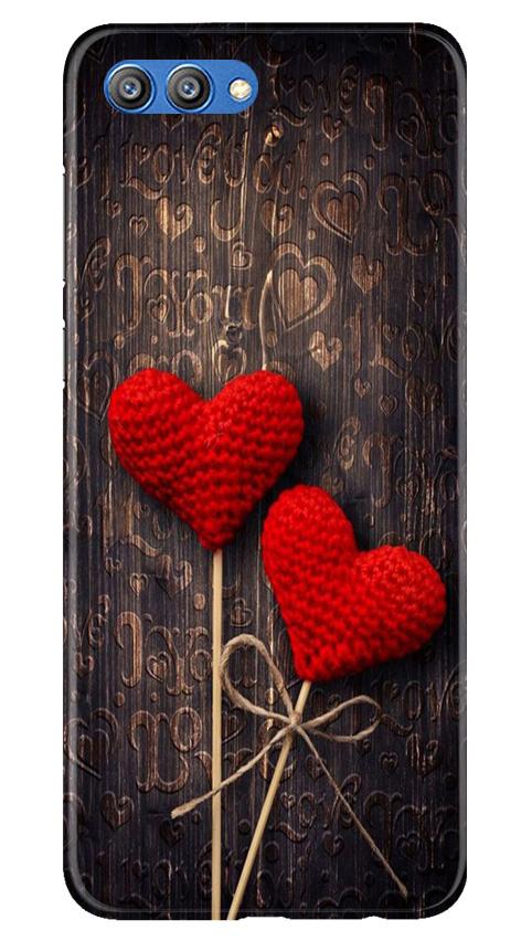 Red Hearts Case for Honor View 10