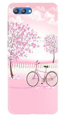 Pink Flowers Cycle Case for Honor View 10(Design - 102)