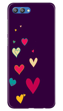 Purple Background Mobile Back Case for Honor View 10  (Design - 107)