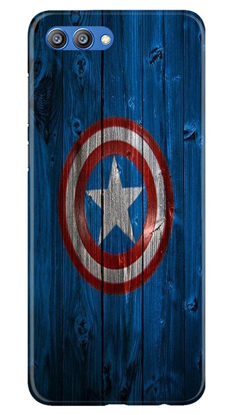Captain America Superhero Case for Honor View 10  (Design - 118)