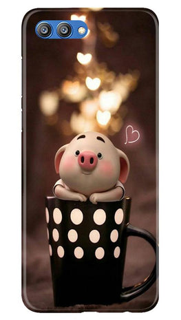 Cute Bunny Case for Honor View 10 (Design No. 213)