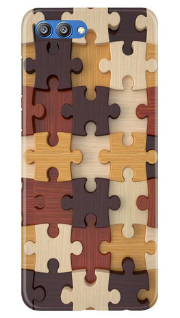 Puzzle Pattern Case for Honor View 10 (Design No. 217)