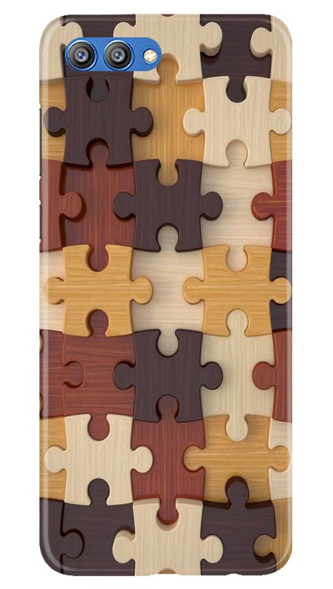 Puzzle Pattern Case for Honor View 10 (Design No. 217)