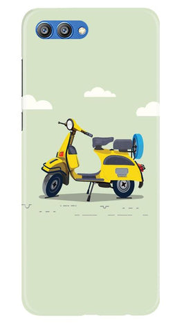 Vintage Scooter Case for Honor View 10 (Design No. 260)