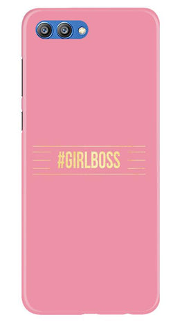 Girl Boss Pink Case for Honor View 10 (Design No. 263)