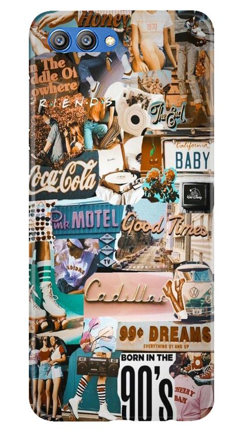 Vintage Design Case for Honor View 10 (Design No. 284)