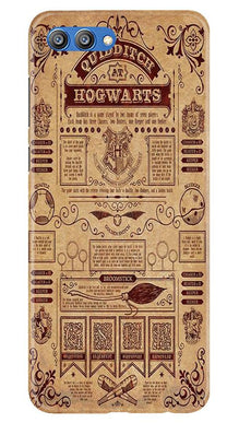 Hogwarts Mobile Back Case for Honor View 10 (Design - 304)