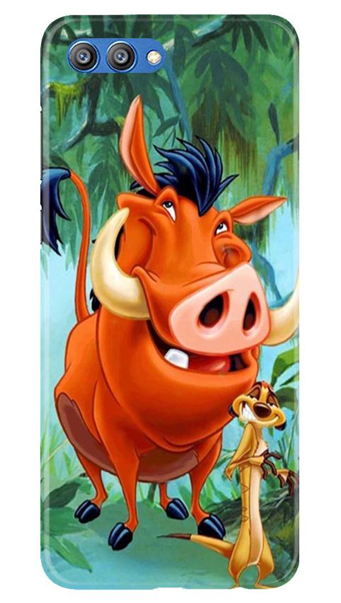 Timon and Pumbaa Mobile Back Case for Honor View 10 (Design - 305)