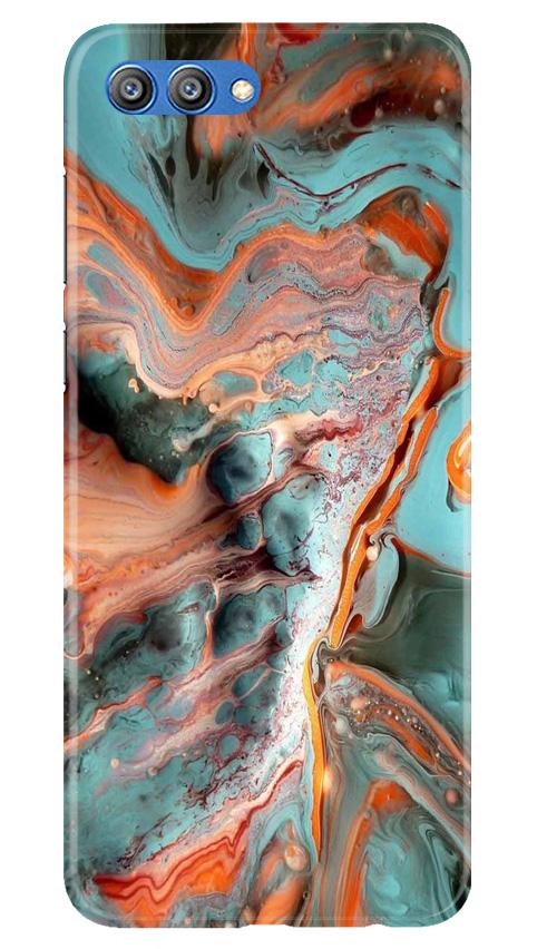 Marble Texture Mobile Back Case for Honor View 10 (Design - 309)
