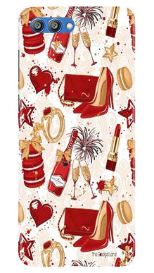 Girlish Mobile Back Case for Honor View 10 (Design - 312)