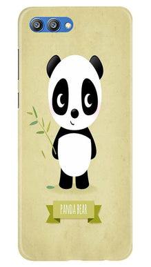 Panda Bear Mobile Back Case for Honor View 10 (Design - 317)