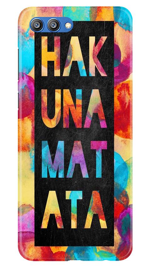 Hakuna Matata Mobile Back Case for Honor View 10 (Design - 323)