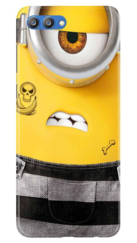 Minion Mobile Back Case for Honor View 10 (Design - 324)