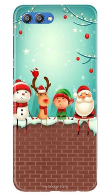 Santa Claus Mobile Back Case for Honor View 10 (Design - 334)