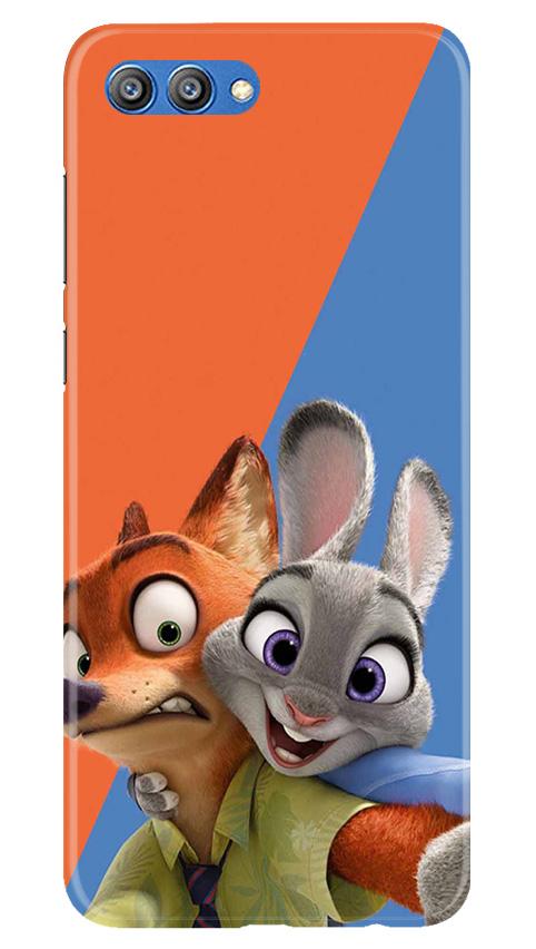 Cartoon Mobile Back Case for Honor View 10 (Design - 346)