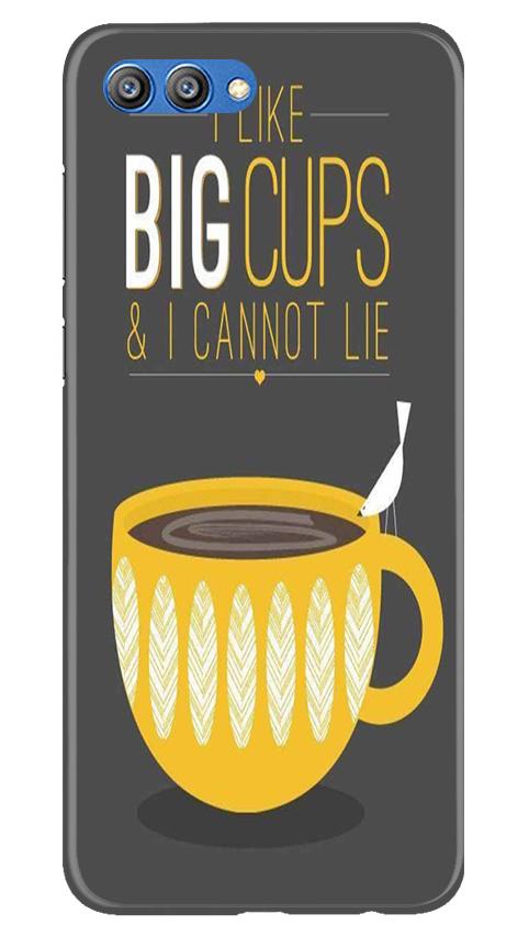 Big Cups Coffee Mobile Back Case for Honor View 10 (Design - 352)