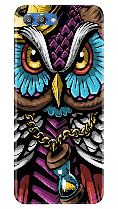 Owl Mobile Back Case for Honor View 10 (Design - 359)