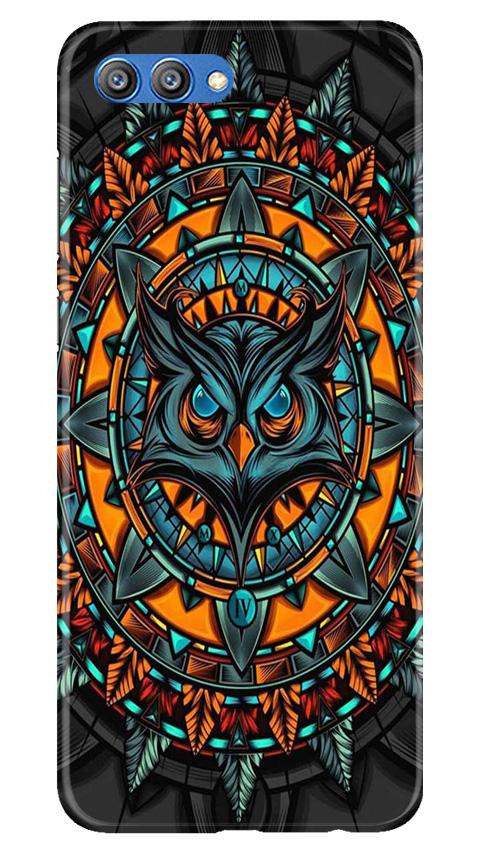 Owl Mobile Back Case for Honor View 10 (Design - 360)